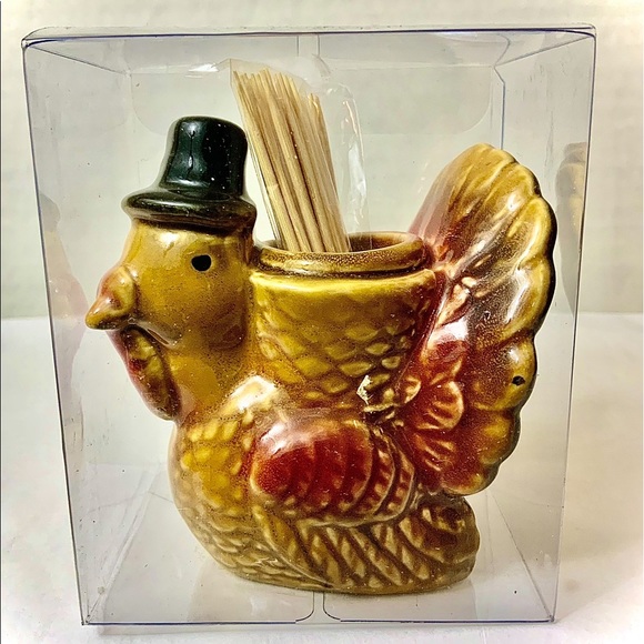 Variety WS Other - Thanksgiving Toothpick Holder Ceramic Holiday